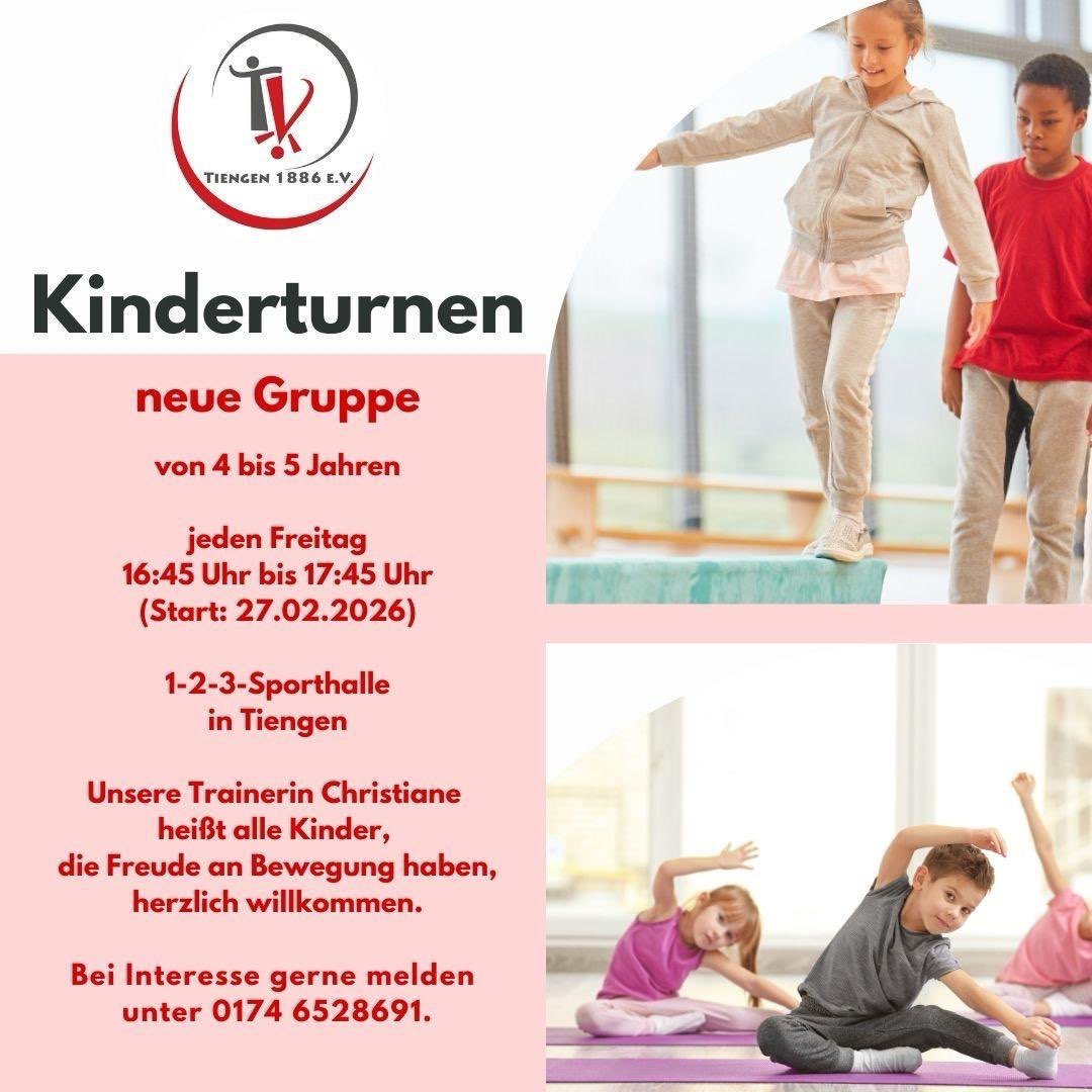 Kinderturnen – neue Gruppe